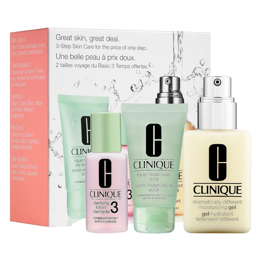 Kit de Skincare Clinique Great Skin Great Deal Skincare Set for Combination Oily Skin