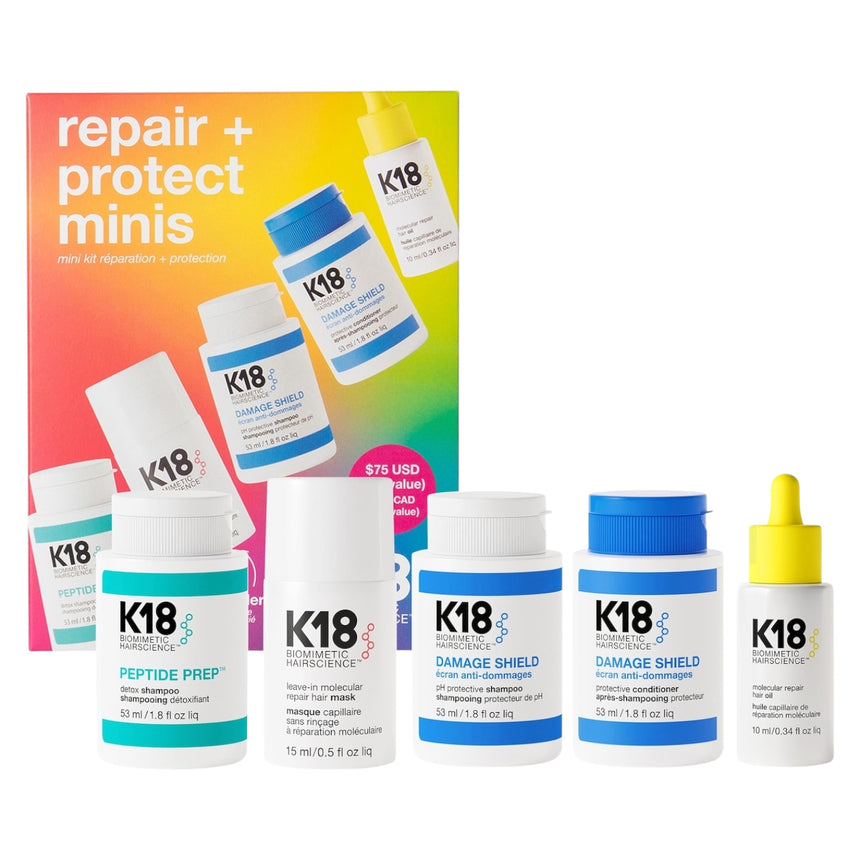 Kit de Restauración de Cabello K18 Biomimetic Hairscience Repair Protect Minis