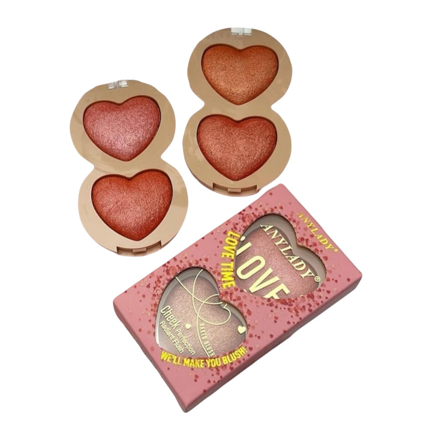 Dúo de Rubores Anylady Love Time Cheek Perfection Radiant Flush