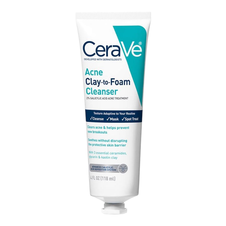 Limpiador Facial para Acné Cerave Acne Clay To Foam Cleanser 118ml