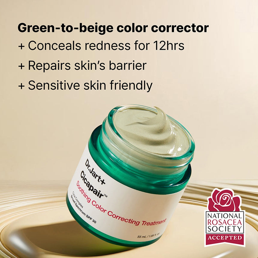 Tratamiento Corrector de Rojeces Cicapair Soothing Color Correcting Treatment Spf30 5ml