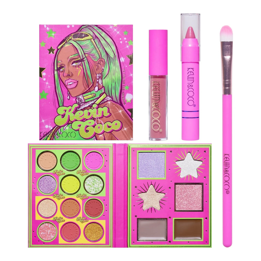 Kit Paleta de Sombras y Labios Kevin & Coco Mix and Match Eye Shadow