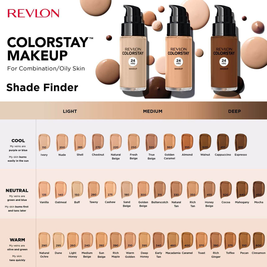 Base Revlon Colorstay Makeup Fond de Teint 15spf