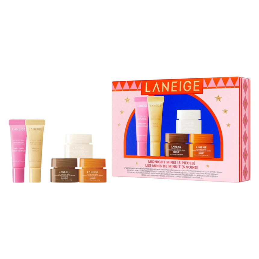 Kit de Esenciales para Labios Laneige Midnight Minis