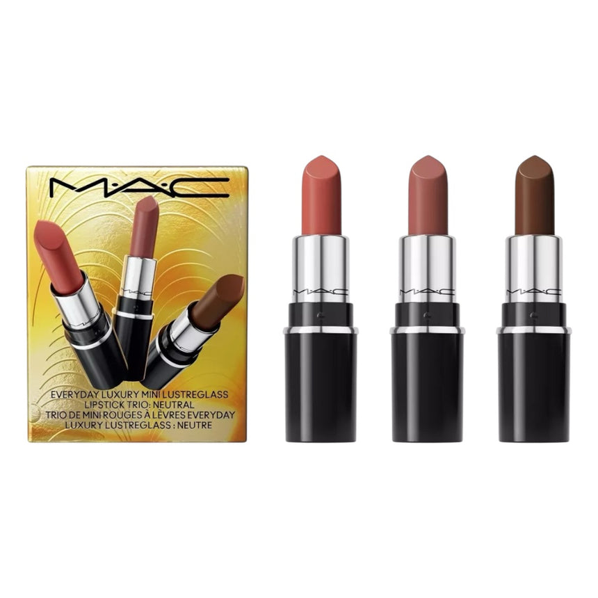 Trío Mini de Labiales Mac Everyday Luxury Mini Lustre Glass Lipstick