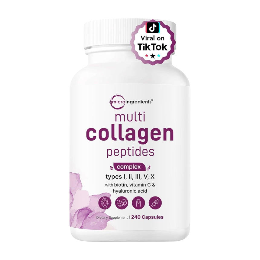 Capsulas de Colágeno Microingredients Multi Collagen Peptides 240uni