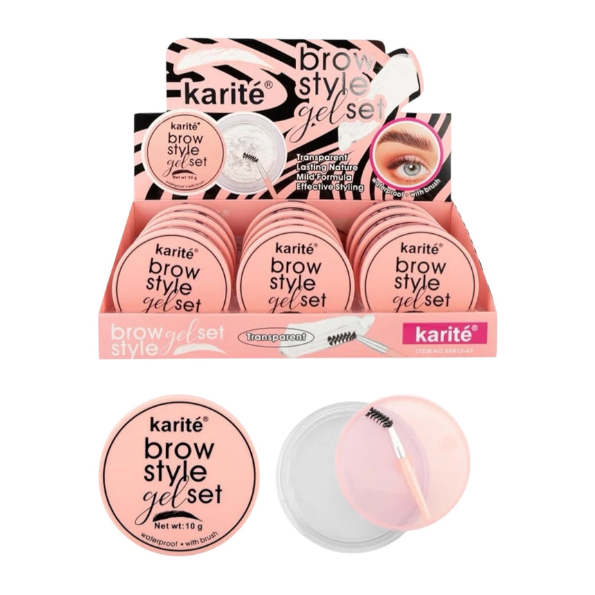 Gel de Cejas Contra Agua Karité Brow Style Gel Set Waterproof
