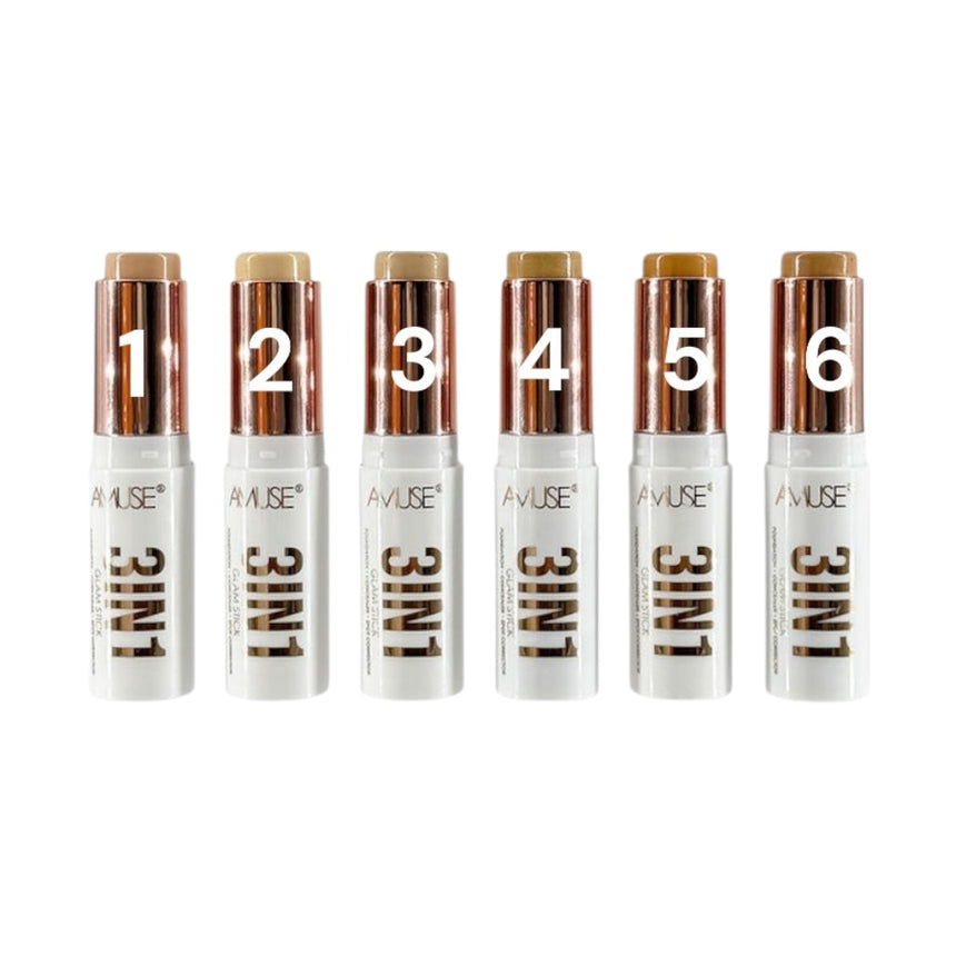 Base en Barra 3 en 1 Amuse 3 In 1 Glam Stick