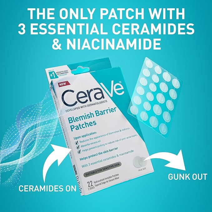 Parches para Espinillas Cerave Blemish Barrier Patches 22uni