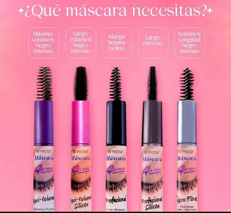 Mascaras de Pestañas Prosa Maxi Volume Silicon