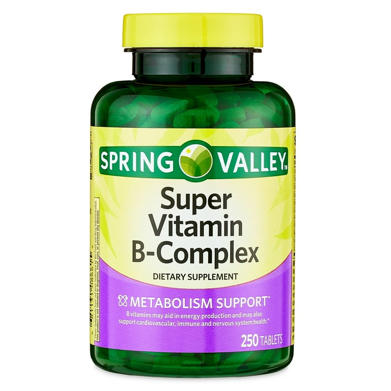 Al por Mayor Suplemento DietéticoTabletas Spring Valley Super Vitamina B-Complex 250 caps