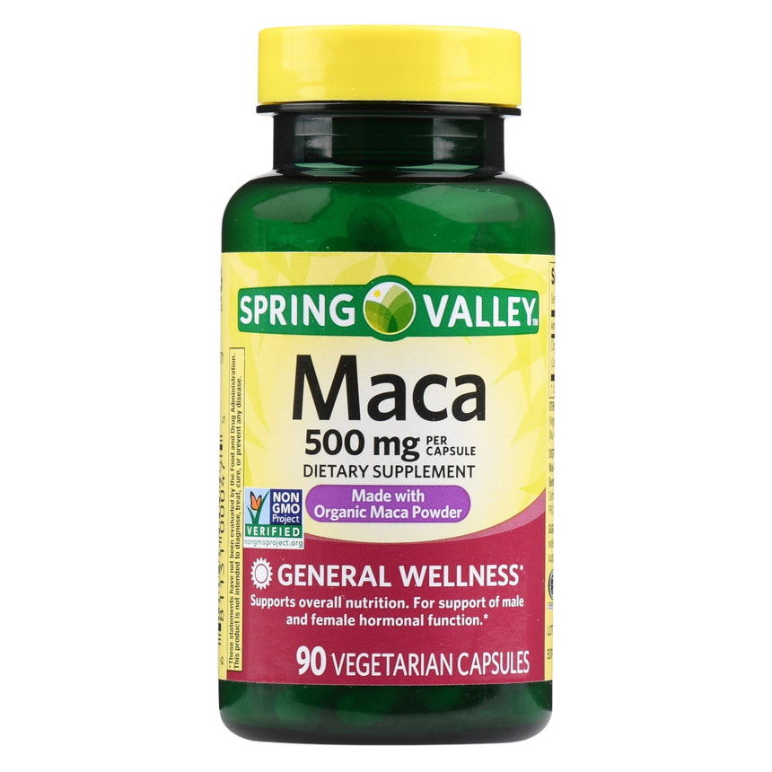 Al por Mayor Maca Suplemento Dietético Spring Valley 500 mg 90 Count