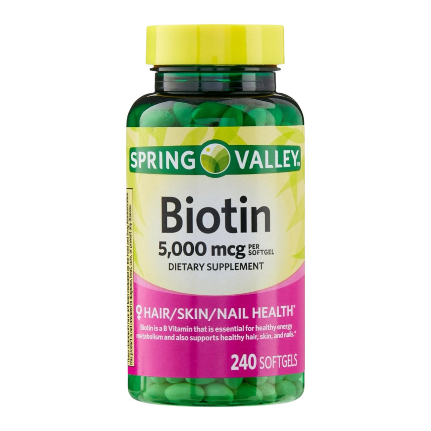 Al por Mayor Tabletas de Biotina Spring Valley 5,000 mcg Biotin 240 uni