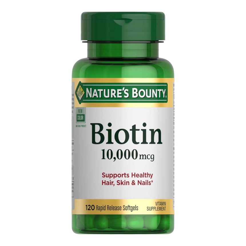 Al por zmayor Cápsulas Blandas de Biotina Nature’s Bounty Biotin Supports Healthy 10,000 mcg 120uni