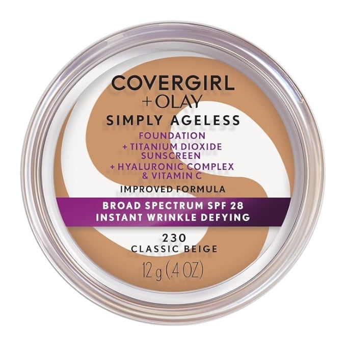 Base en Crema Covergirl + Olay Simply Ageless Foundation 12g