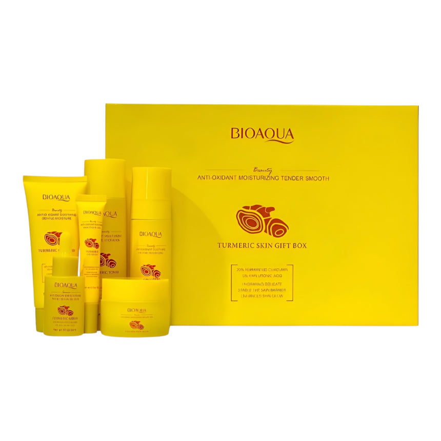Kit de Skincare de Cúrcuma Bioaqua Turmeric Skin Gift Box