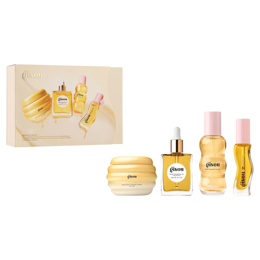 Kit Gisou Glow All The Way Hair and Lip Gift Set