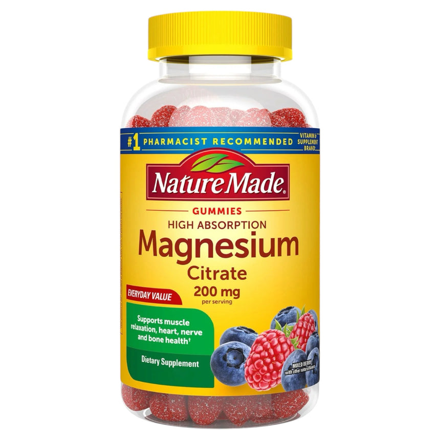 Gomitas de Citrato de Magnesio Nature Made Magnesium Citrate 200mg 64uni