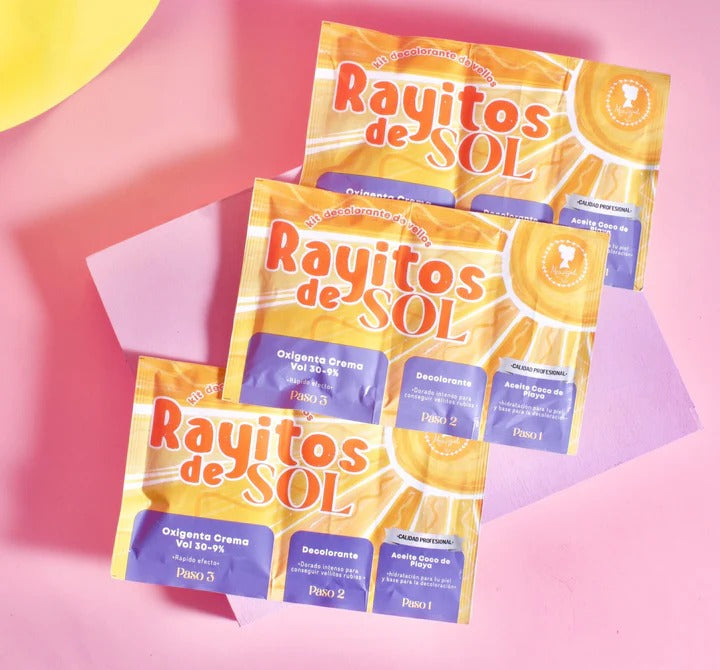 Kit Decolorante de Vellos Rayitos de Sol