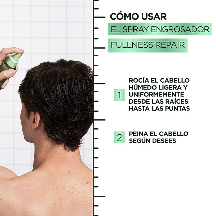 Spray de Volumen para Cabello Garnier Fructis Hair Filler Polypeptides Fullness Repair Thickening Spray