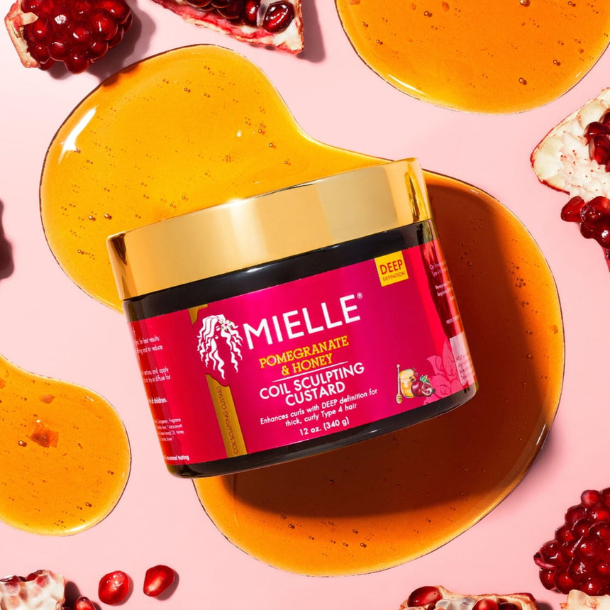 Crema para Pelo Rizado Mielle Pomegranate & Honey Coil Sculpting Custard 340g