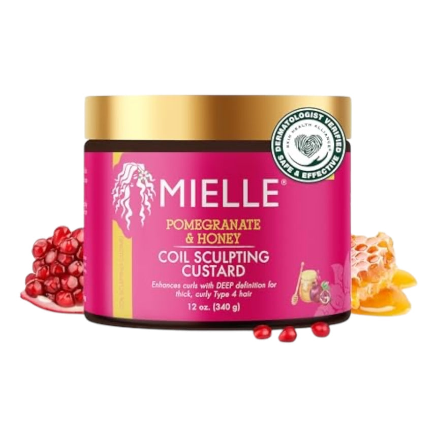 Crema para Pelo Rizado Mielle Pomegranate & Honey Coil Sculpting Custard 340g