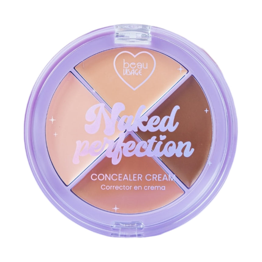 Paleta de Contorno Beau Visage Naked Perfection Cream Concealer Palette