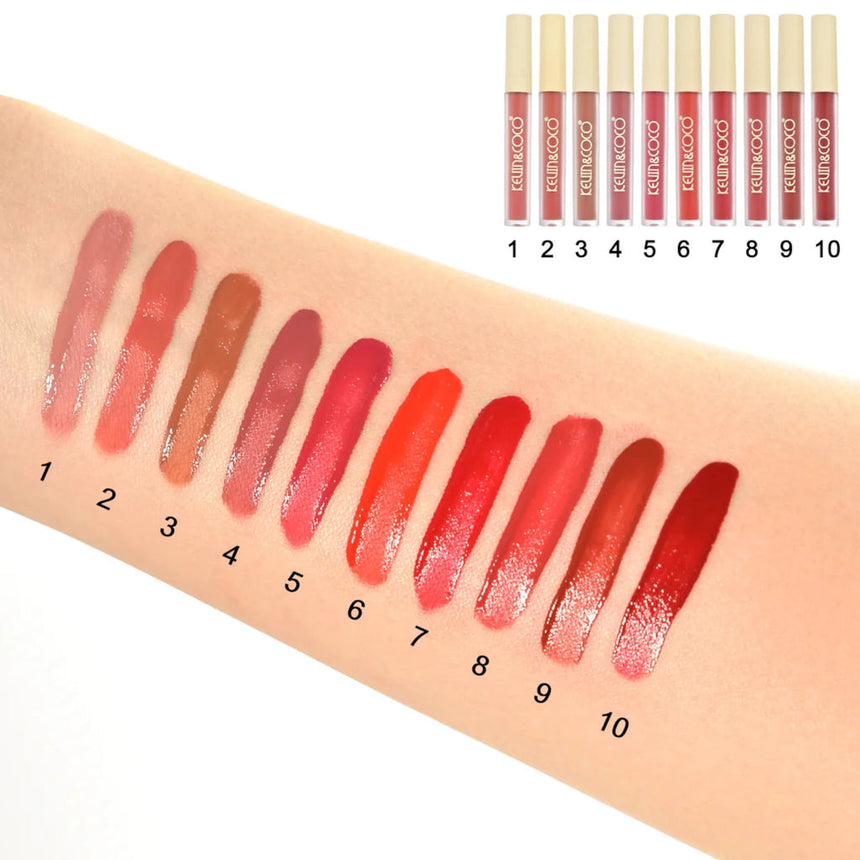 Kit de Labiales Kevin & Coco 10 Colors Lip Gloss