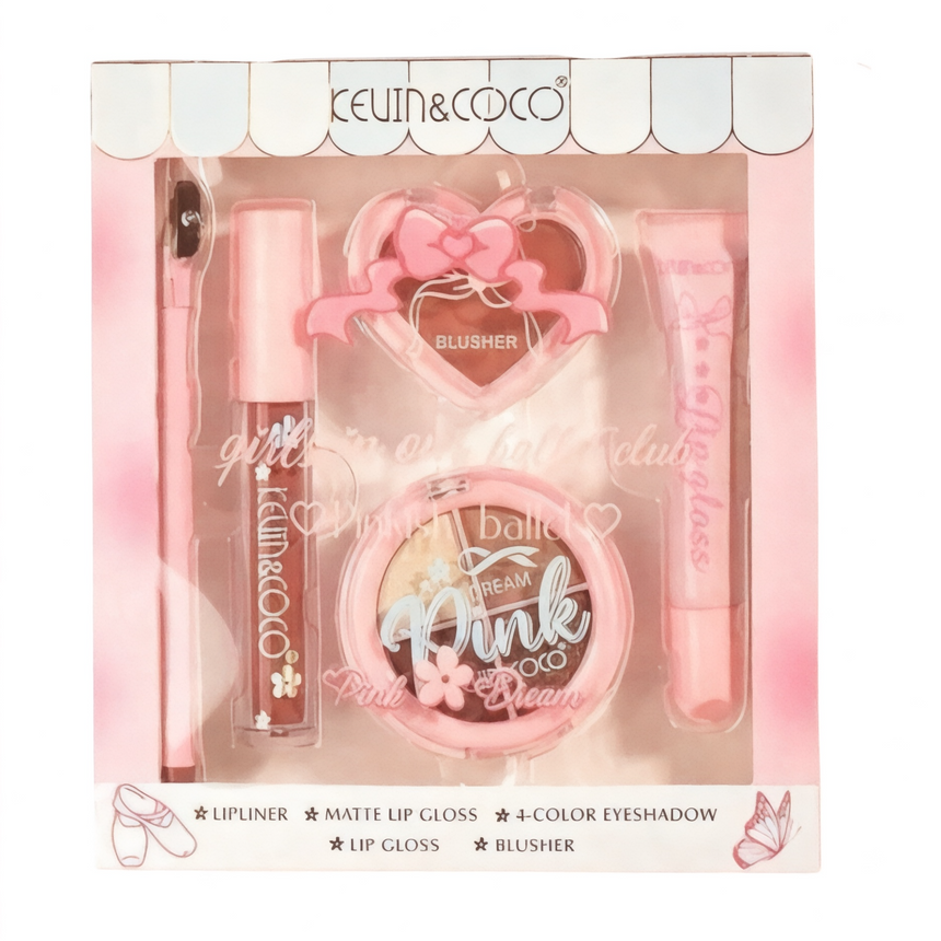 Kit de Maquillaje Kevin & Coco Pink Dream Set