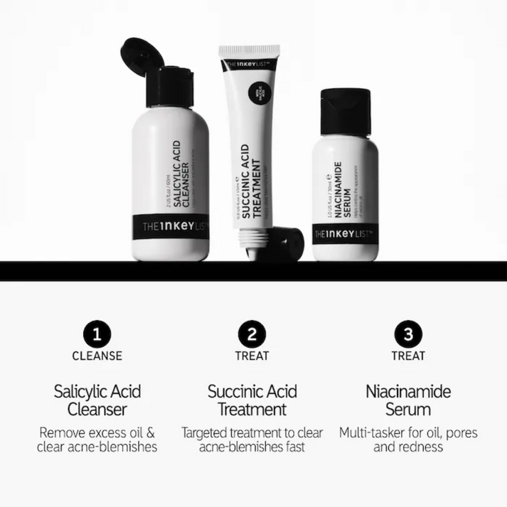 Kit de Skincare The Inkey List Clearer Skin Starts Here Set