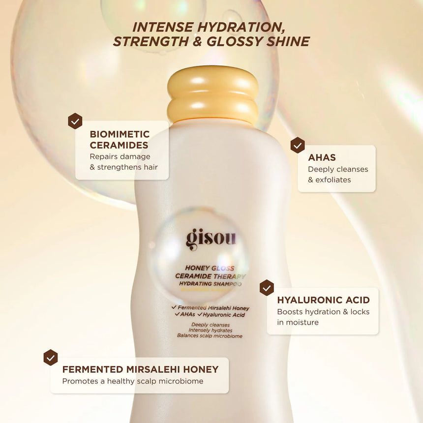 Shampoo Gisou Honey Gloss Shampoo Ceramide Therapy Hydrating 250ml