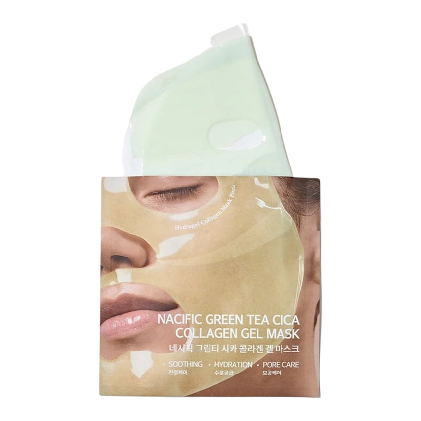 Mascarilla de Té Verde Hydro Gel Collagen Green Tea Cica Mask