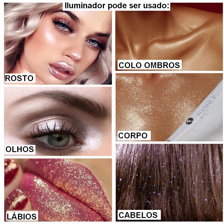 Iluminador Corporal Hudamoji Flash Ribbbon Airy Highlight