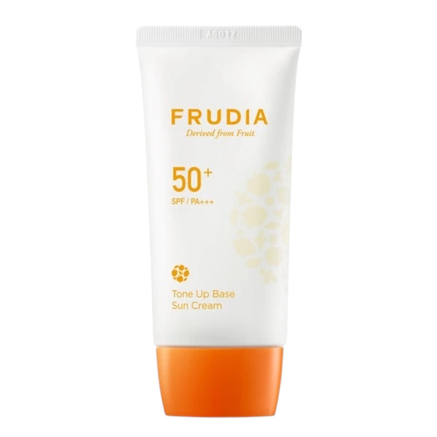 Protector Solar Coreano y Vegano para Piel Mixta  Frudia Tone Up Base Sun Cream Brightening spf50