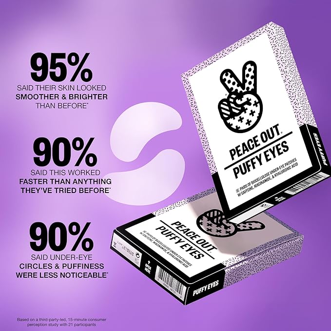 Parches de Ojeras Peace Out Puffy Under Eye Patches