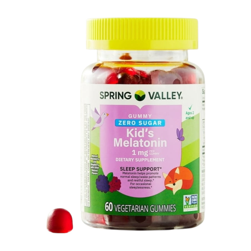 Gomitas de Melatonina sin Azúcar Spring Valley Kids Zero Sugar 1mg 60uni