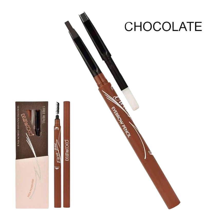 Lápiz de Cejas con Repuesto Kevin & Coco Ultra Fine Eyebrow Pencil