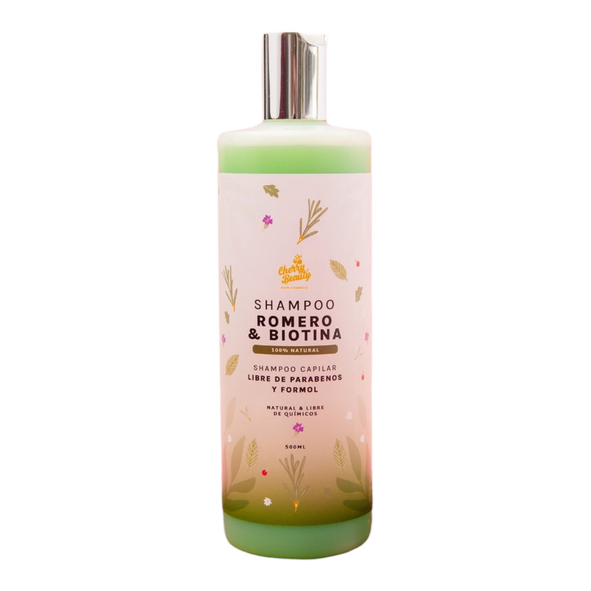 Shampoo de Cabello Romero y Biotina Cherry Beauty 500ml