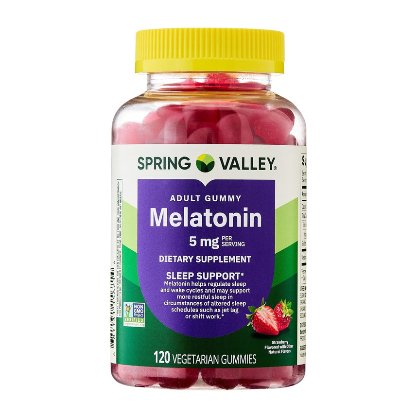 Gomitas de Melatonina para Dormir Spring Valley Sleep Support 5mg 120uni