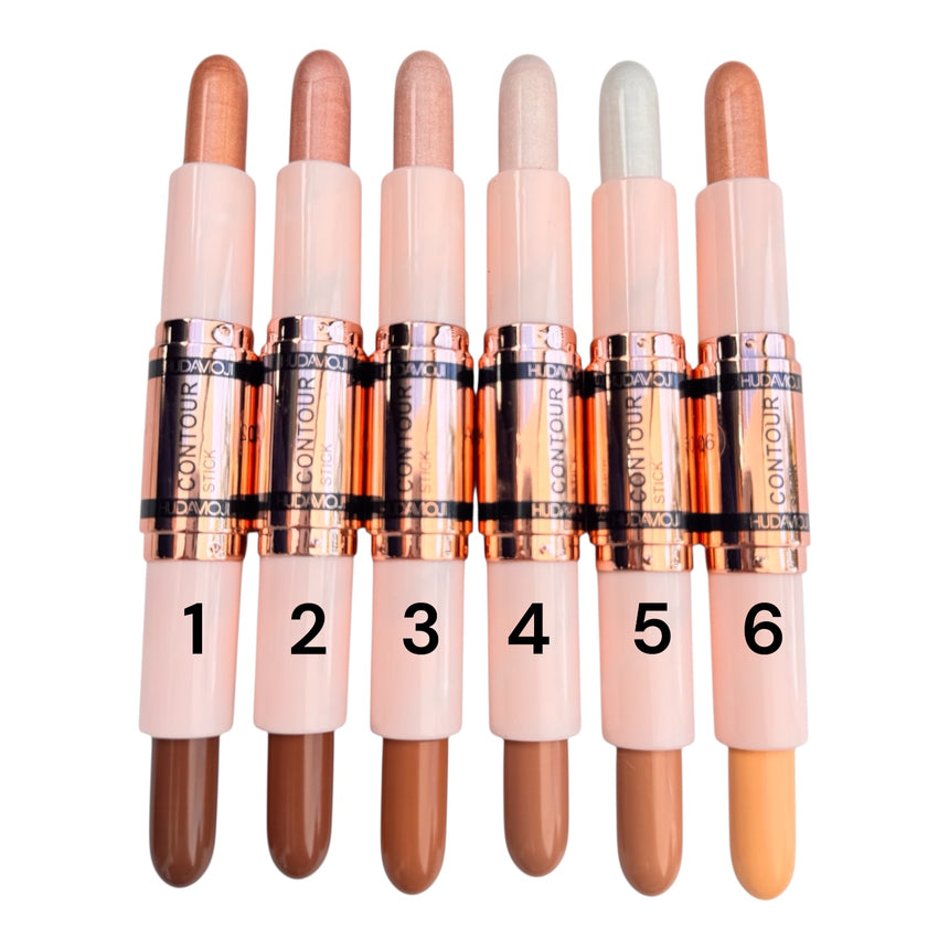 Dúo de Contorno y Iluminador Hudamoji 2 in 1 I’m Contour Highlighter