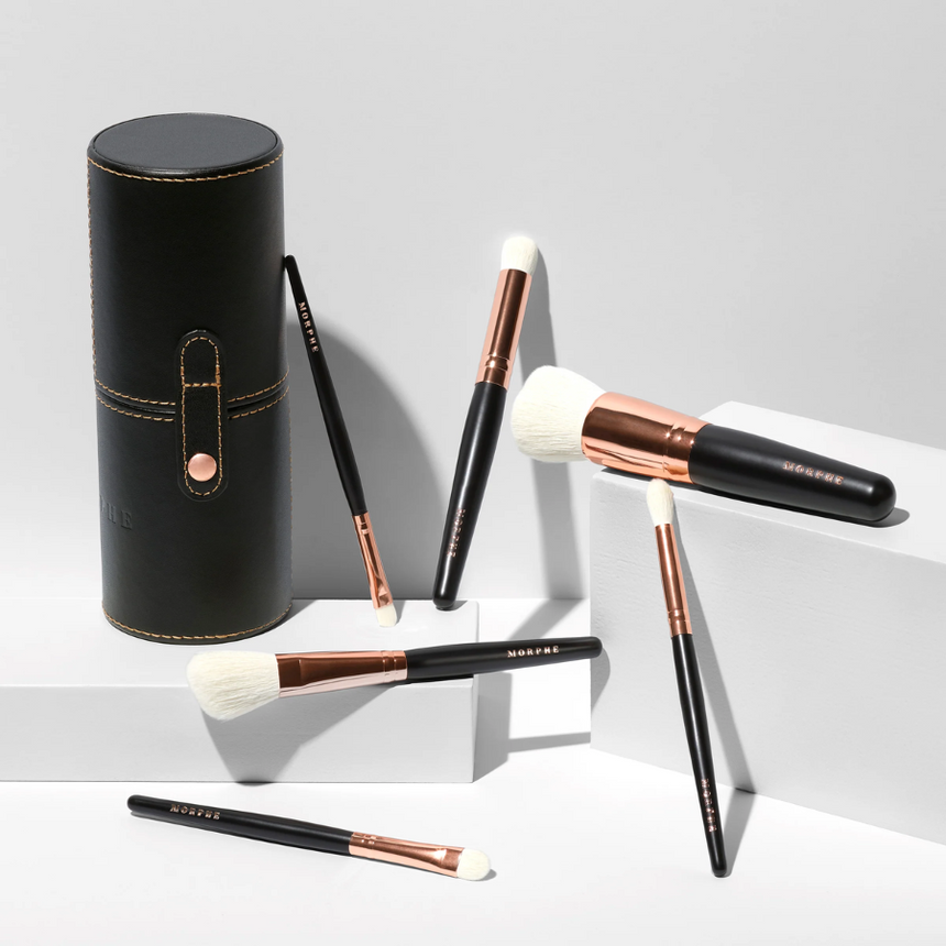 Kit de Brochas Morphe Rosé Away 6 Piece Travel Brush Set