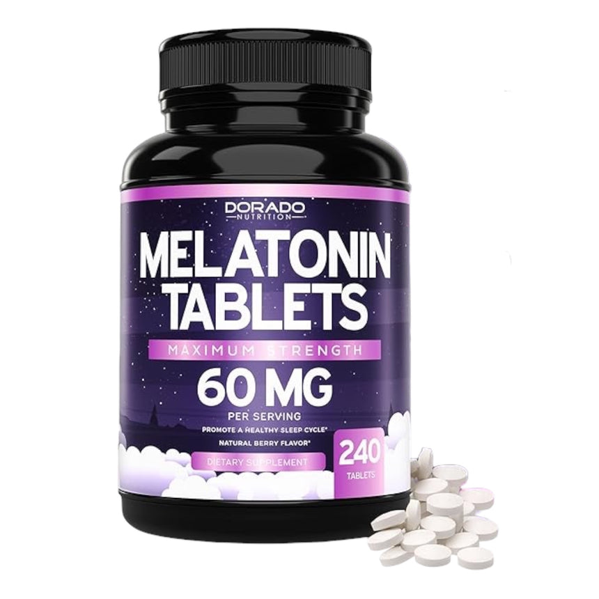 Tabletas de Melatonina Dorado Nutrition Melatonin Tablets 60mg 24uni