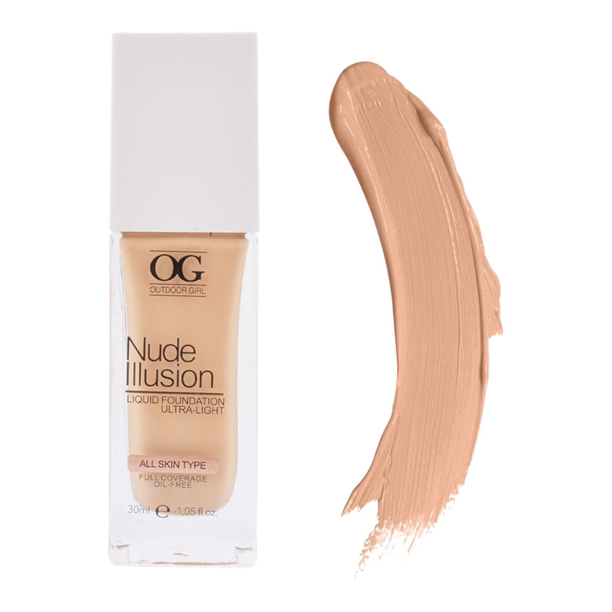 Base Outdoor Girl Nude Ilusion Liquid Foundation Ultra light