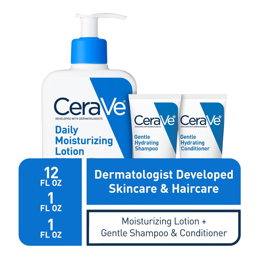 Trío de Rostro y Cabello Cerave Dermatologist Developed Skincare & Haircare