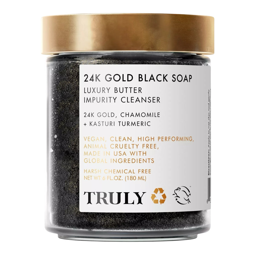 Limpiador de Impurezas Truly 24K Gold Black Soap Luxury Impurity Cleanser 180ml