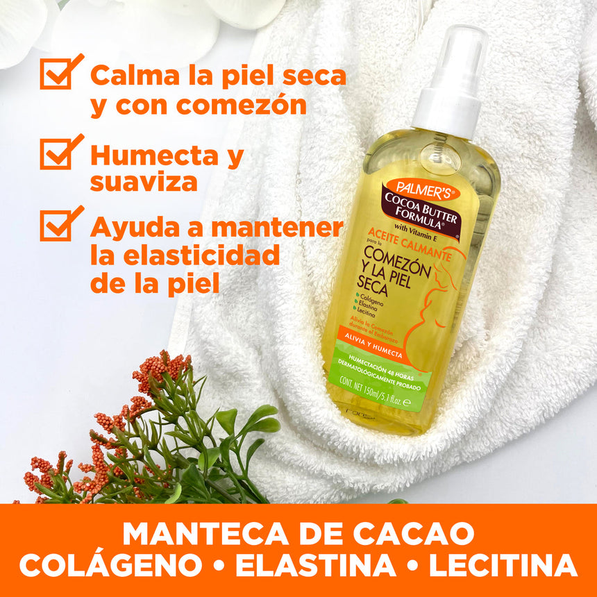 Aceite Calmante para la Comezón y la Piel Seca Palmer's Cocoa Butter Formula 150ml