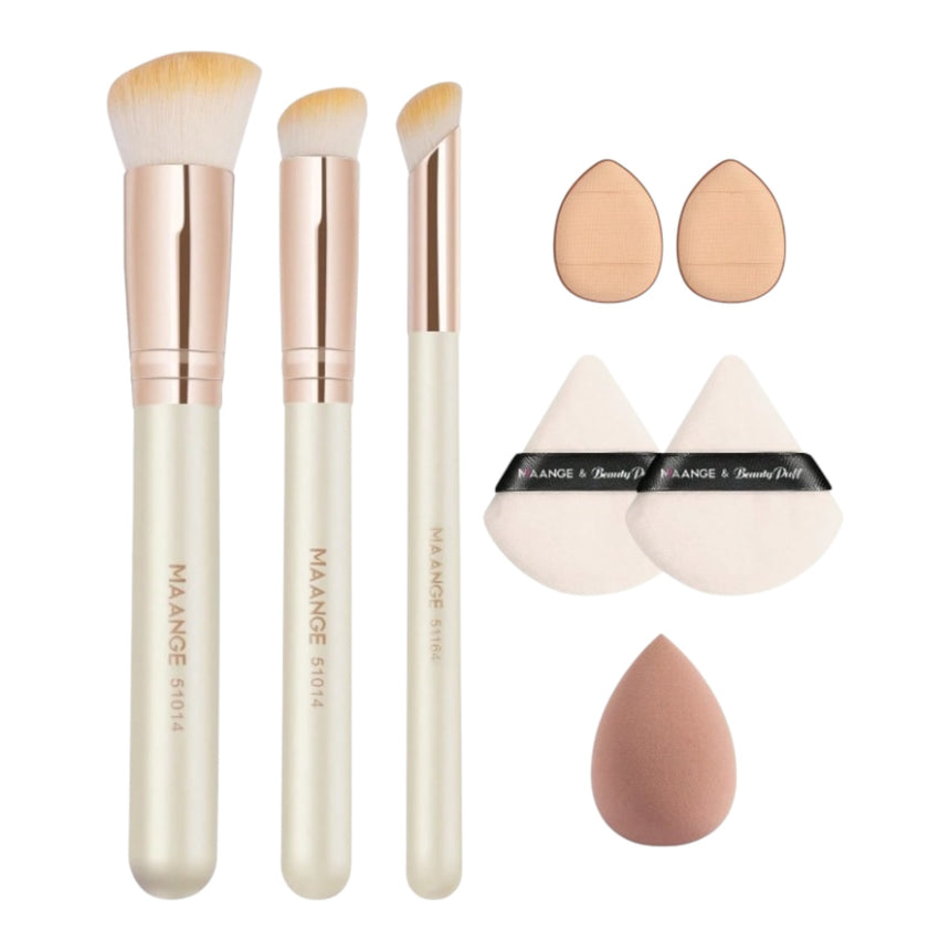 Kit de Brochas y Borlas Maange & Beauty