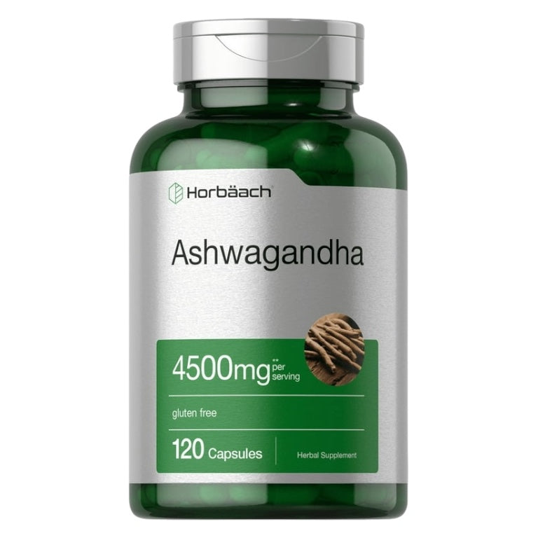 Cápsulas de Ashwagandha Horbaach 4500mg 120uni