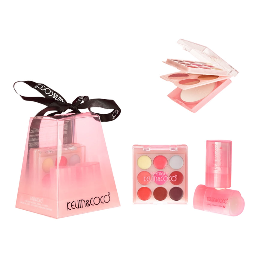 Dúo de Rostro Kevin & Coco Face and Eyes Duo Highlighter Stick & Eye Palette