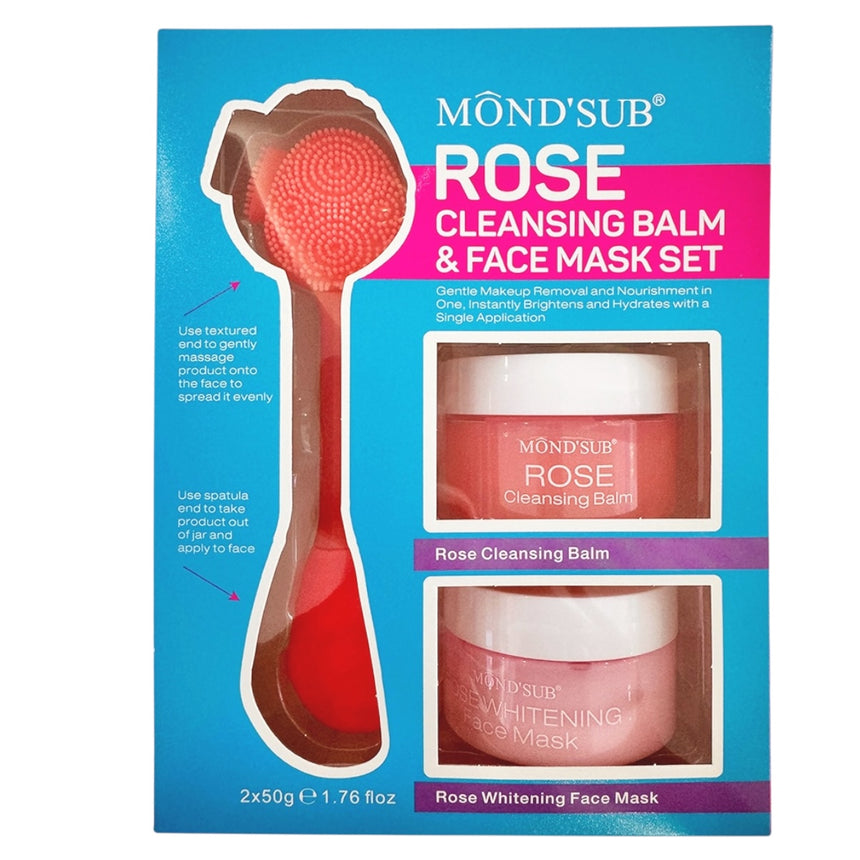 Set de Skincare Mondsub Rose Cleansing Balm & Face Mask
